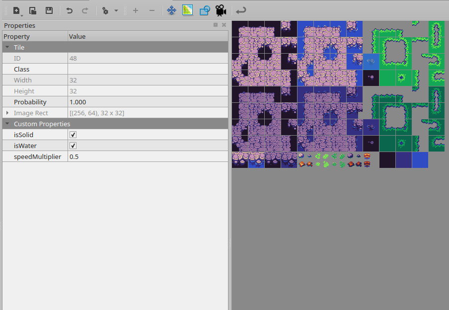 Tile Properties Example